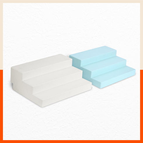 Stomo Taro Multipurpose Shelf Organizer for Home | Pearl White & Baby Blue